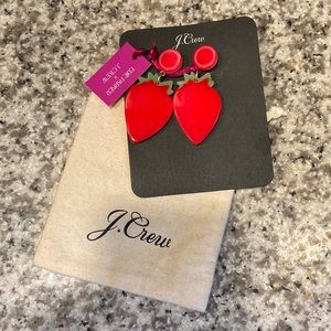 EDIE PARKER X J. CREW “Weekend Special” Strawberry 🍓Earrings